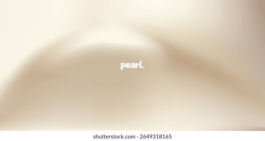 Wavy pearl beige gradient background with light color texture. Nude neutral gradation bg. Cream and brown elegant champagne abstract wallpaper.