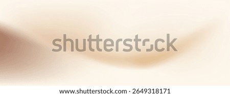 Wavy pearl beige gradient background with light color texture. Nude neutral gradation bg. Cream and brown elegant champagne abstract wallpaper.