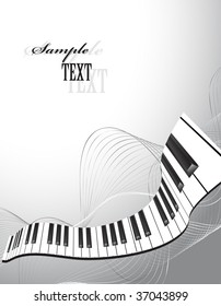 Wavy Piano Keys Vector Stock Vector (Royalty Free) 37043899 | Shutterstock