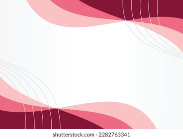 wavy pink background has a refreshing feel, template for the design of certificates, business cards, banners, certificates