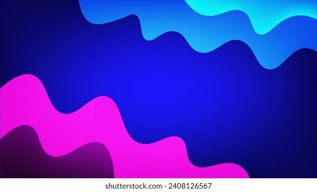 fondo abstracto azul ondulado lindo para el banner de papel tapiz o fondo de página de aterrizaje