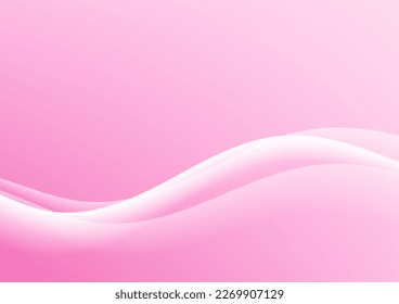 Wavy pink color background template