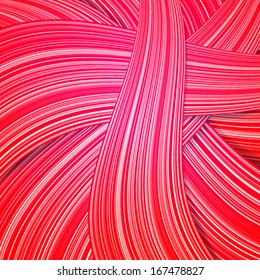 wavy pink red hair background vector 