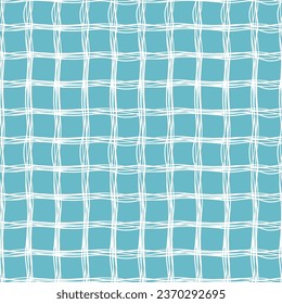  Hermoso fondo abstracto. Líneas blancas de fondo azul. Patrón mínimo a cuadros. Diseño para envolver papel, fondo, plantilla, fondo, cerámica, cortina, tela, falda, camisa.