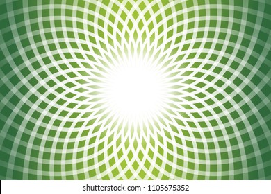 Wavy radiating light