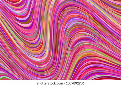 Wavy rainbow lines. Bright abstract gradient hipster marble banner, background, flyer, card with stripes, vector illustration