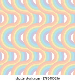 wavy rainbow, vertical rows of colorful lines on white background, light, elegant, minimal, modern, abstract, simple seamless vector pattern for textiles, wallpapers and webdesign