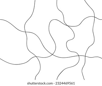 Wavy random line pattern abstract background