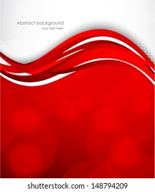 Wavy red background