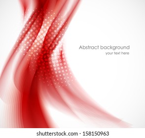 Wavy red background