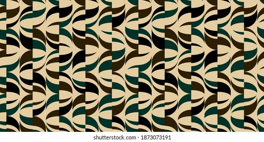 Wavy retro background. Seamless pattern.Vector.