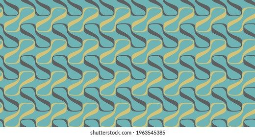 Wavy retro background. Seamless pattern.Vector.