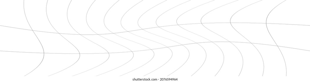 Wavy, ripple, curved distort effect long, oblong irregular rectangular wire-frame, grid, mesh, lattice and trellis lines matrix