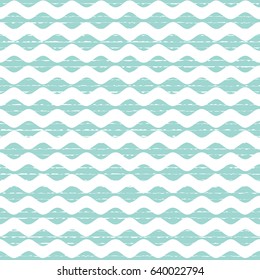 Wavy ripple lines. Abstract geometric background design. Vector seamless blue and white pattern

