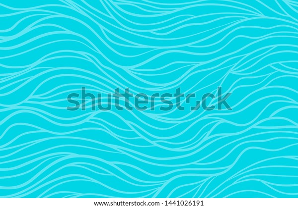 Wavy Sea Wallpaper Abstract Waved Nautical Stock Vector (Royalty Free ...