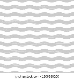 
Wavy seamless vector pattern. Gray background with white waves for textiles,surface, wrap, packaging design.

