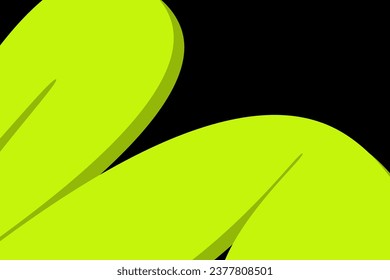 Wavy shape abstract brutalism background. Brutal contemporary neon black. Brutalist neo modernism trendy postmodern retro style