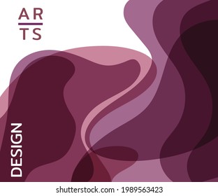Diseño de fondo ondulado con tonos de marrón para la cubierta y la impresión