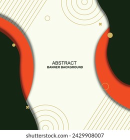 Wavy shape background with lines. Vector illustration.