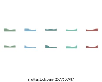 Wavy Shape Border Element Set