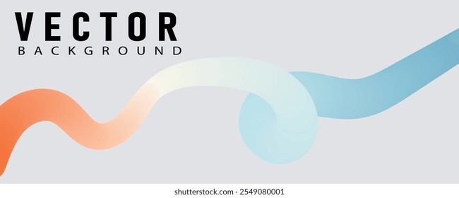 Wavy shape with Colorful gradient.