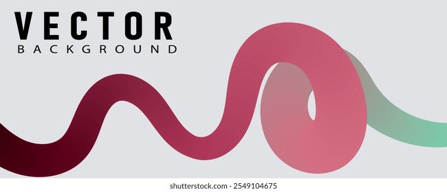 Wavy shape with Colorful gradient.
