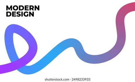 style Gradient Wavy shape