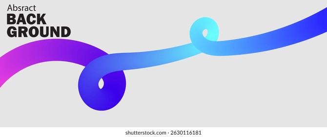 Wavy shape with Colorful Gradient. Modern Vector illustration. eps 10