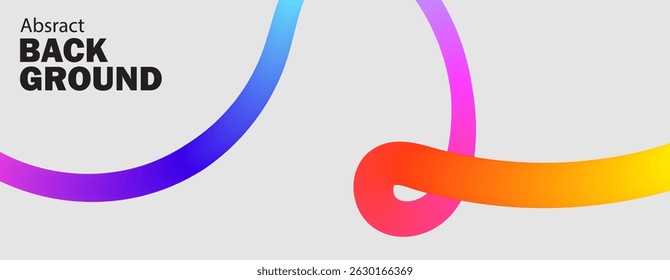 Wavy shape with Colorful Gradient. Modern Vector illustration. eps 10