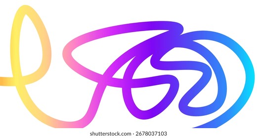 Forma ondulada con degradado colorido. Ilustración vectorial moderna. eps 10