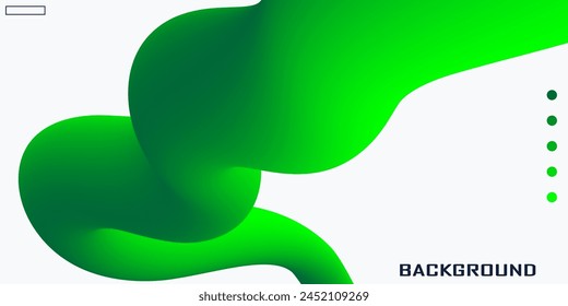 Wavy shape with Colorful Gradient. Vector illustration.