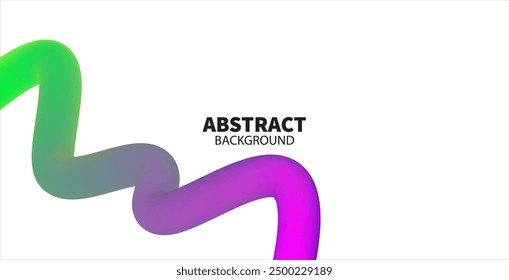Wavy shape with Colorful Gradient. Vector illustration.