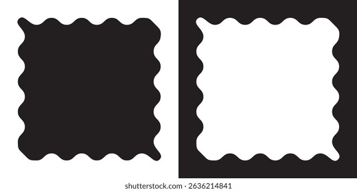 Wavy  shape elements. Vector illustration. EPS 10 AI