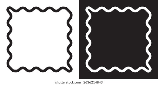 Wavy  shape elements. Vector illustration. EPS 10 AI