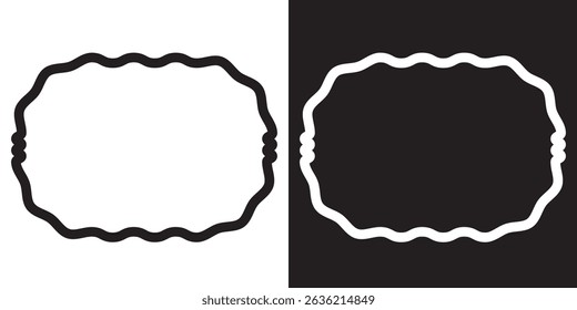 Wavy  shape elements. Vector illustration. EPS 10 AI