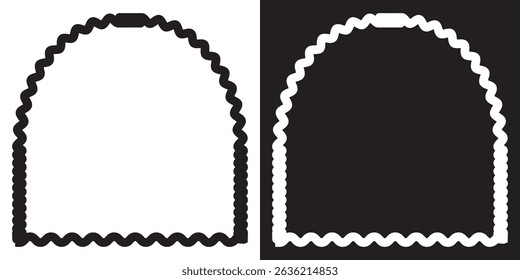 Wavy  shape elements. Vector illustration. EPS 10 AI