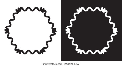 Wavy  shape elements. Vector illustration. EPS 10 AI