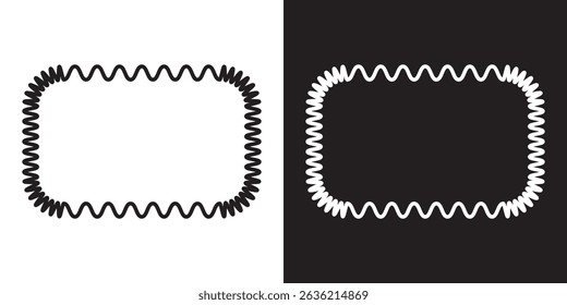 Wavy  shape elements. Vector illustration. EPS 10 AI