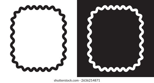 Wavy  shape elements. Vector illustration. EPS 10 AI