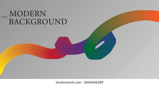 Wavy shape with Rainbow colors. Vector illustration. geometric sport style.