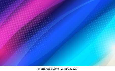 Wavy shapes background gradient style
