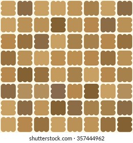 Wavy shapes background. Seamless pattern. Vector.