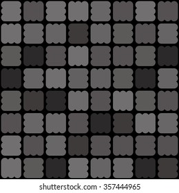 Wavy shapes background. Seamless pattern. Vector.