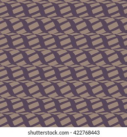 Wavy shapes background. Seamless pattern. Vector.