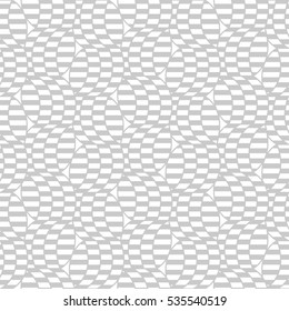 Wavy shapes background. Seamless pattern. Vector.
