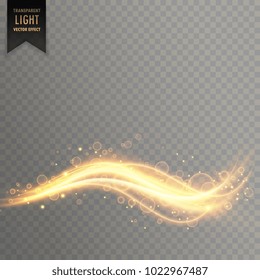 wavy shimmer golden light effect background