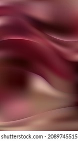 Wavy silk beige pink background. Luxurious wavy background with smooth wavy texture.