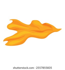 Wavy silk texture, yellow satin flying cloth