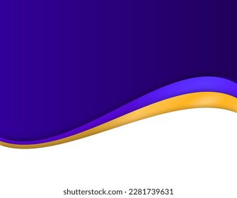 Wavy simple background on 3 layers