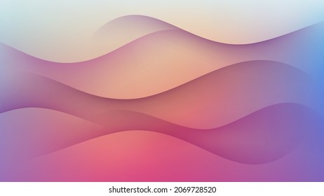Wavy smooth abstract movement pattern vector background